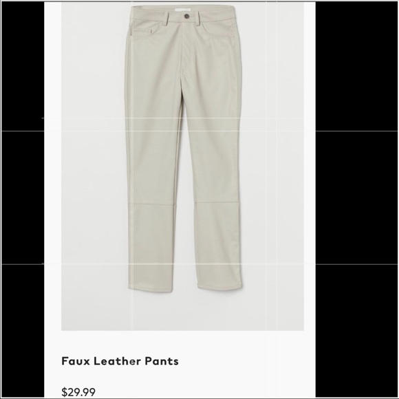 H&M Faux Leather pants - Picture 1 of 4